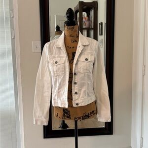 Kut from the Kloth White Denim Jacket